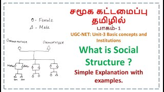 Social Structure in Tamil PartI  UGCNET Sociology social structure  Meaning of Social Structure [upl. by Krahling]