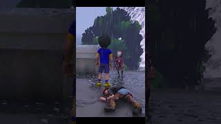 Gta 5  Sunami Me Fasa Spiderman Ka Bacha  Kya Shiva bacha Payega shorts gta gtav [upl. by Brenk342]