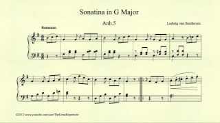 Beethoven Sonatina in G major Anh 5 Romanze [upl. by Hung]