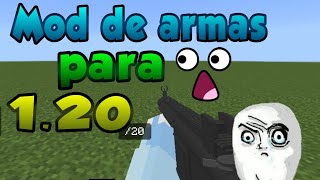 Mod de armas para Minecraft pe 120 😱 [upl. by Euqnomod690]