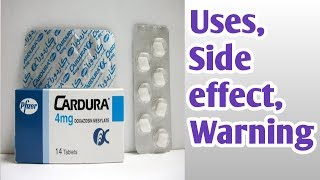 Cardura doxazosin uses side effect and warning full review [upl. by Arrait]