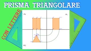 Proiezione Ortogonale di un Prisma a Base Triangolare [upl. by Manthei]