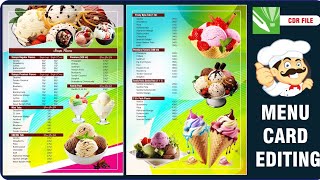 Menu Card Coldrink [upl. by Baras]