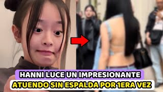 HANNI SE VUELVE VIRAL AL LUCIR UN ATUENDO SIN ESPALDA EN LA SEMANA DE LA MODA EN MILAN [upl. by Sanyu]