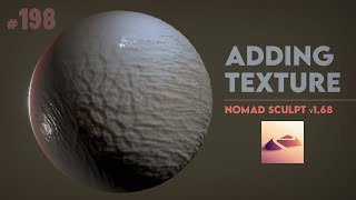 How to Add Texture in Nomad Sculpt v168  Tutorial [upl. by Sivek]