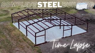 Heres How To Build A 40x60 Steel Building In 6 minutes [upl. by Anazus]