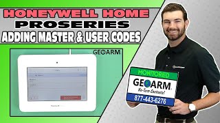 Honeywell Home ProSeries Adding Master and User Codes [upl. by Yrreiht]