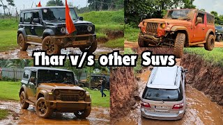 Mahindra Thar VS other SUVs Off Roading  Fortuner  Thar  Jimny  Jeep [upl. by Gerc]