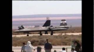 SR 71 Blackbird last flight everEdwards AFB open house 1999 [upl. by Melena599]