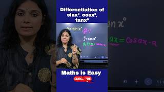 Differentiation  Class 12 Maths  Derivative of sinx⁰  Cosx⁰  tanx⁰ jee ytshorts shorts maths [upl. by Ethbin]