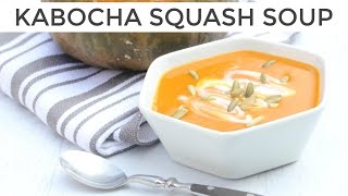 KABOCHA SQUASH SOUP  japanese pumpkin recipe with thai red curry [upl. by Reed311]