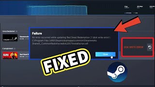 How to Fix Steam Disk Write Error  2024 Trick [upl. by Remliw]