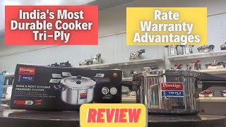 Prestiges 5 Litre Triply cooker unboxing and review [upl. by Pass]