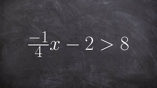 Learn how to solve a two step inequality with a fraction [upl. by Marchal]