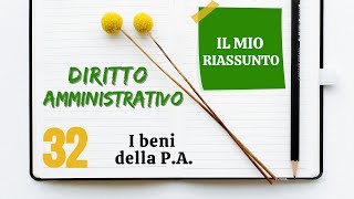 Diritto Amministrativo  Capitolo 32 i beni della PA [upl. by Yebloc]