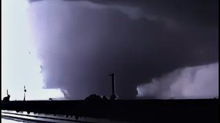 Friona Texas F3 Tornado Rare Footage AI Upscaled to 1080p60 [upl. by Suckram1]