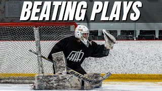 Beating Plays With URGENCY  Hockey Goalie VLOG [upl. by Dnomyaw]