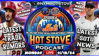 Mets Hot Stove  Mets Meet Juan Soto  Mets Trade Rumors  Mets  New York Mets  MLB Free Agency [upl. by Kantos]