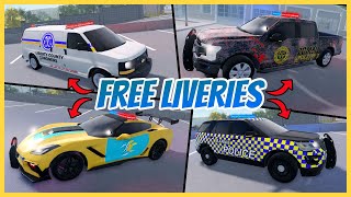 ERLC Best FREE Liveries In Liberty County  Free ERLC Liveries  Roblox Roleplay [upl. by Wald]