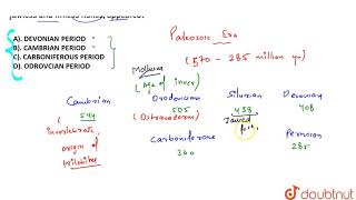 Of the periods listed below which ONE is the earliest period when Ostracoderms the jawless and [upl. by Trainor623]