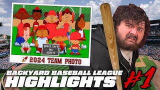 PAPA MEAT BACKYARD BASEBALL HIGHLIGHTS 1 [upl. by Hindorff]