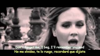 Adele  Someone Like You Lyrics amp Sub Español Official Video [upl. by Sanjay55]