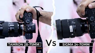 Tamron 2875mm F28 G2 Vs Sigma 2470mm F28 Lens  Which Is Best [upl. by Eibbil32]