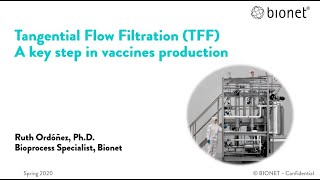 Webinar 2 Tangential Flow Fitlration a key step in Vaccines Production [upl. by Htiduy]