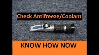 Test Antifreeze Coolant Concentration With a Refractometer [upl. by Thorstein]