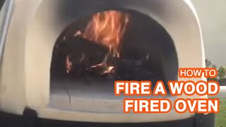 Firing a Forno Bravo Wood Oven [upl. by Don972]