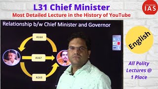 Chief Minister  L31  Chief Minister For UPSC  English  Indian Polity [upl. by Iona]