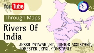 RIVERS AND LAKES OF INDIA  MAPS PART 1FOR ALL JKSSB EXAMS [upl. by Beryle]