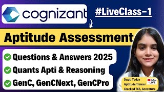 Cognizant Aptitude Questions amp Answers Previous Year Questions Cognizant Aptitude Assessment 2025 [upl. by Cornish39]