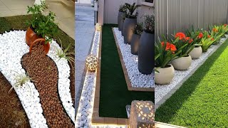 100 IDEAS JARDINES CON PIEDRAS 2024  ENTRADAS JARDINES CON PIEDRAS  DECORACIÓN JARDINES MODERNOS [upl. by Gavrilla597]