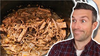 Slow Cooker Magic Best Pulled Beef Brisket Ever [upl. by Nerrej]