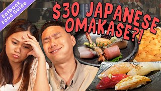 We Found A 30 Japanese Omakase Set At Orchard Road  Eatbook Food Guides [upl. by Vtehsta651]