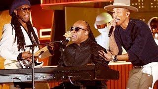 Pharrell Daft Punk NILE RODGERS and STEVIE WONDER GRAMMY Awards 2014 Live [upl. by Ettenyar]