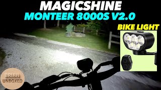 Magicshine Monteer 8000S V20 Bike Light  Review [upl. by Tench334]