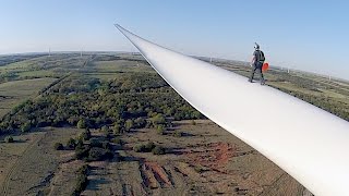 Bladerunner Wind Turbine BASE Jump [upl. by Idola353]