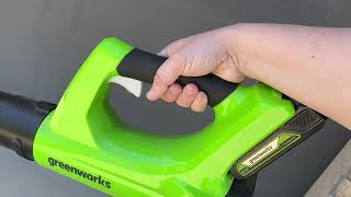 The Greenworks blower will blow your mind electric yard review [upl. by Kier]