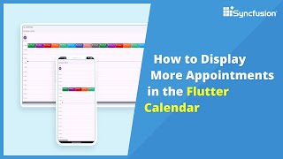 How to Display More Appointments in the Flutter Calendar [upl. by Oramlub]