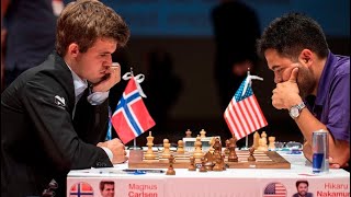 Magnus Carlsen vs Hikaru Nakamura • 6th Sinquefield Cup Saint Louis USA 2018 [upl. by Nikki]