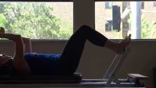 STOTT Pilates Reformer Footwork [upl. by Nepets985]