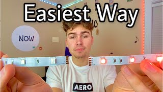 How to Connect LED Lights  No Equipment Needed  No Soldering  Easiest Way [upl. by Kashden]