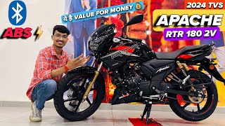 2024 TVS Apache RTR 180 2V Detailed Review  Apaches RTR 180 Onroad Price Mileage and Features tvs [upl. by Negris]