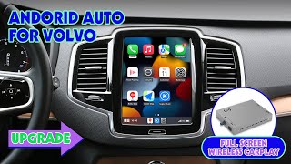 V1 UPGRADE  Install Wireless Apple Carplaykit Full Screen on Volvo XC90XC60XC40S90S60 [upl. by Sollie729]