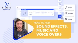 Add Sound Effects Music amp Voice Overs to Your Video  Powtoon Tutorial [upl. by Ociredef]