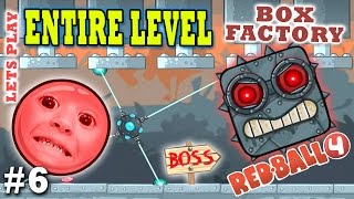 Chase amp Dad play RED BALL 4 BOX FACTORY ENTIRE LEVEL w BOSS THE END Part 6 Gameplay [upl. by Magdalena357]