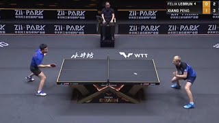 Epic Showdown Felix Lebrun vs Xiang Peng  WTT China Smash 2024 Full Match Highlights [upl. by Esahc]