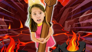 Floor is Lava Song  The Lava Dance More  Hokie Pokie Kids Videos [upl. by Arad]